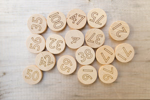 1-100 Number Discs